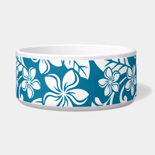 Écuelle ISLAND PLUMERIA (CARAÏBES BLEU) Céramique Pet Bowl