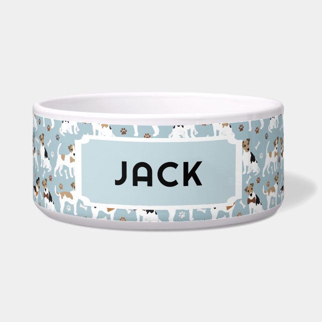Écuelle Jack Russell Terrier Patrouilles et os Chien (Devant)