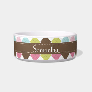Écuelle Jacquard Diamond Chauffage Chauffage pour animaux 