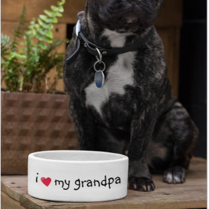 Écuelle J'adore la nourriture de mon grand-père, humour dr