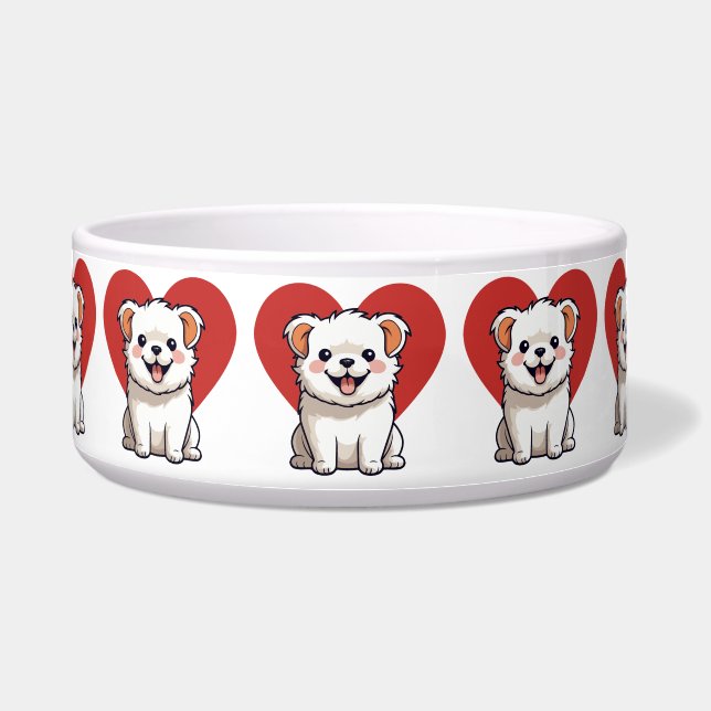 Écuelle J'aime le chien (Devant)