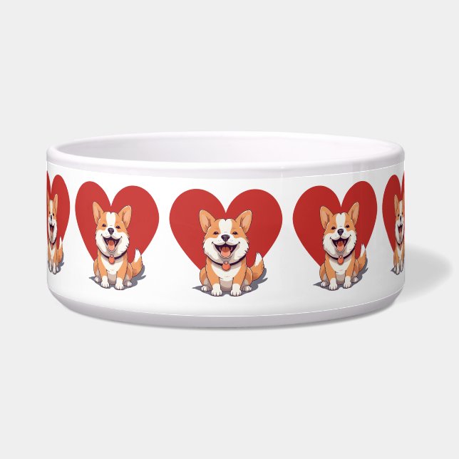 Écuelle J'aime le chien (Devant)