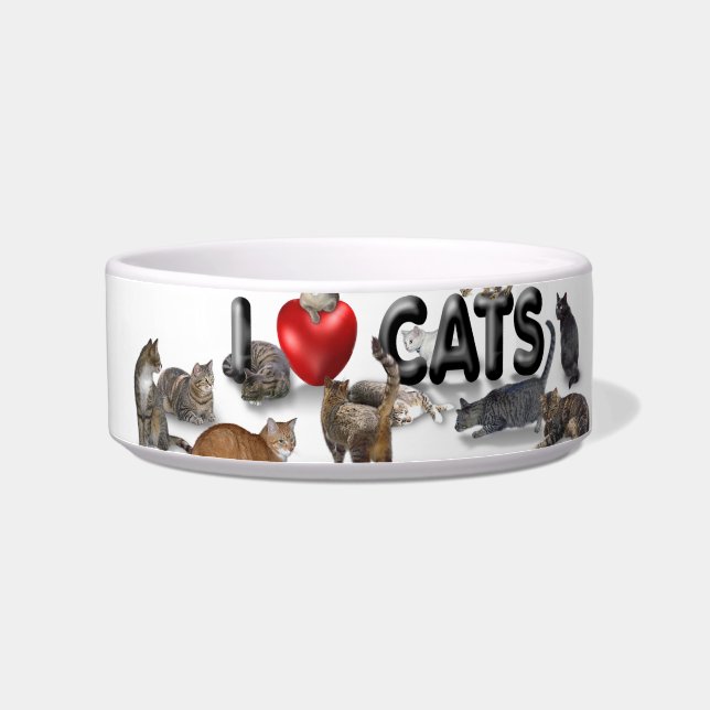 Écuelle J'aime les chats (Gauche)