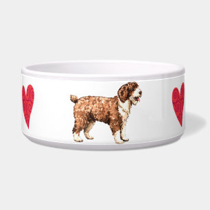 Écuelle J'aime mon chien d'eau espagnol
