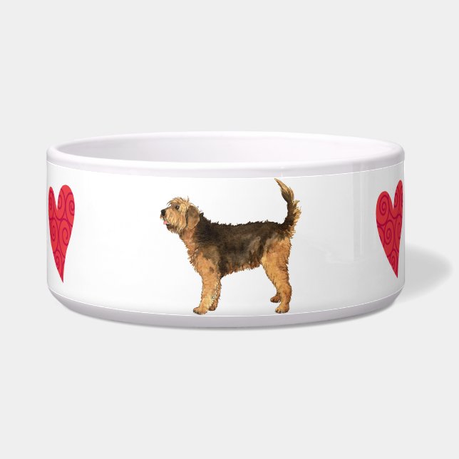Écuelle J'aime mon Otterhound (Droite)