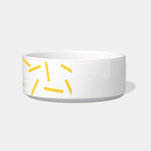 Écuelle Jaune, cool, moderne, art géométrique tendance