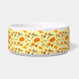 Écuelle Jaune et Orange Thanksgiving Motif