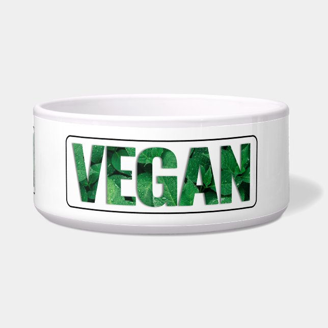 Écuelle Je suis Vegan, Design typographique (Devant)