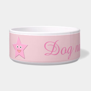 Écuelle Joli bol de chien rose Star