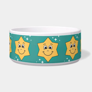 Écuelle Jolie star xmas smiley face rétro dessin animé