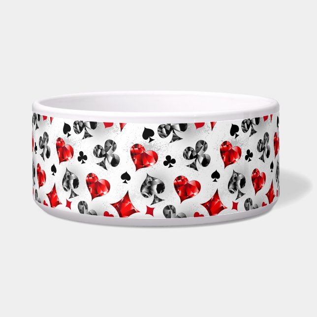 Écuelle Joueur de poker Joueur de cartes de jouer costumes (Devant)