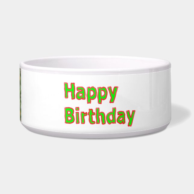 Écuelle Joyeux anniversaire - manuscrit artistique des (Droite)