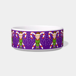 Écuelle Joyeux Elfe Noël Pet Bowl