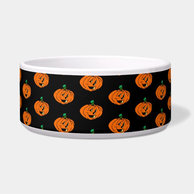 Écuelle Joyeux Halloween, Amical, Citrouille Jack-o'Lanter (Devant)