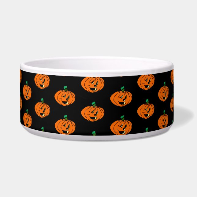 Écuelle Joyeux Halloween, Citrouille Jack-o'-Lantern amica (Devant)