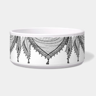 Écuelle Keffiyeh Écharpe palestinienne tissu traditionnel