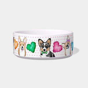 Écuelle KiniArt Corgi Puppy Love Bowl