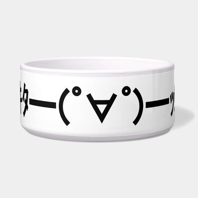 Écuelle KITA ! ! Emoticon キ タ ━ ━ ━ (゜ ∀)  de ! ! Kaomoji  (Devant)