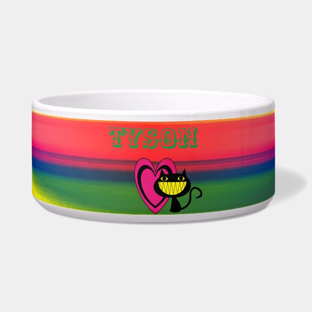 Écuelle Kitten de chat animal - Bowl Abstrait pour animaux (Devant)