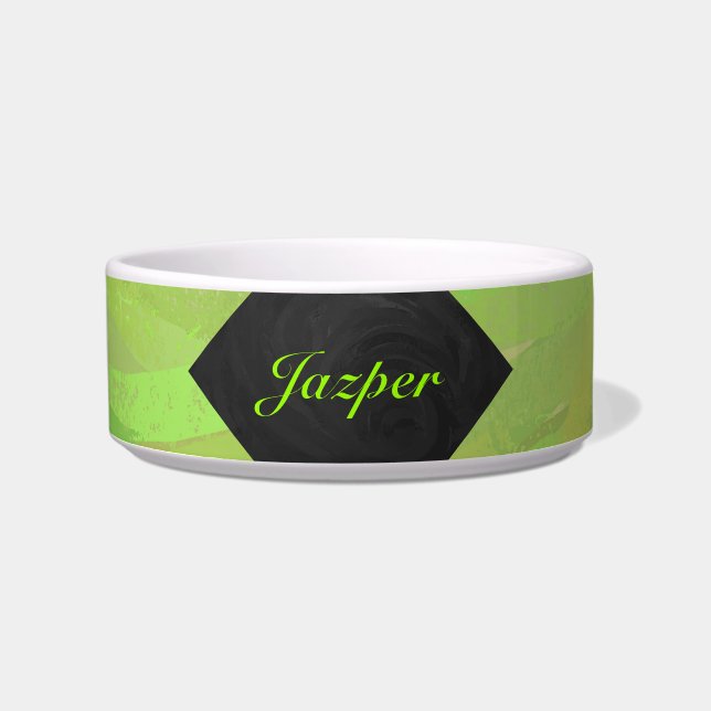 Écuelle Kiwi Bash Vert et noir Monogramme (Devant)