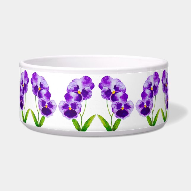 Écuelle 'La fête du Pansy' sur un bol de salade (P) (Devant)