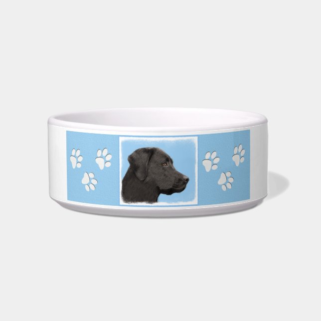 Écuelle Labrador Retriever Black Peinture Original Chien A (Droite)