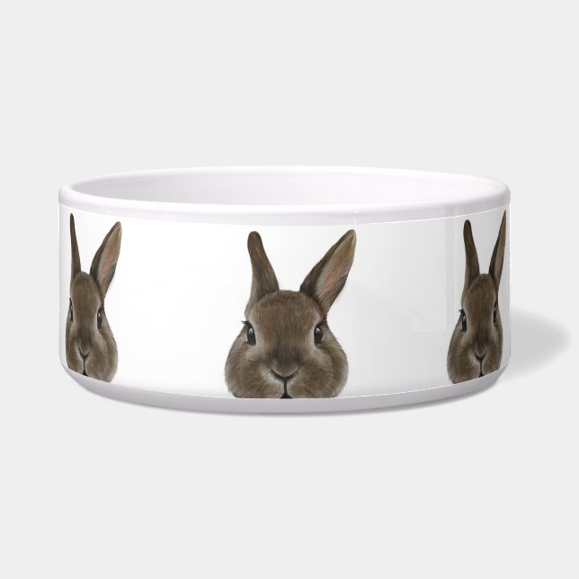 Écuelle Lapin nain du Pays-Bas Alimentation en céramique B (Devant)