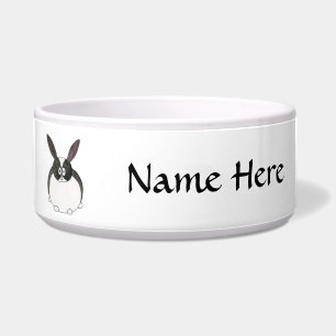 Écuelle Lapin néerlandais noir et blanc