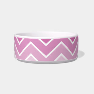 Écuelle Lavender Ombre Zig Zag Chevron Motif Pet Bowles