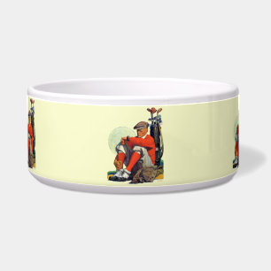 Écuelle Le golfeur a continué l'attente