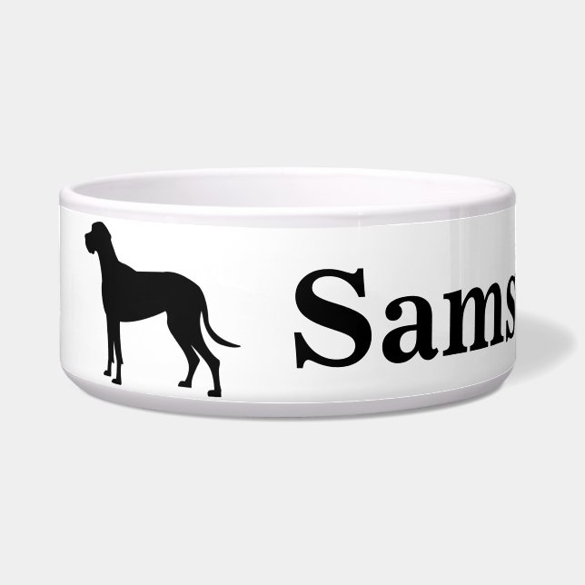 Écuelle Le Grand Dane Dog Bowl personnalisé (Devant)