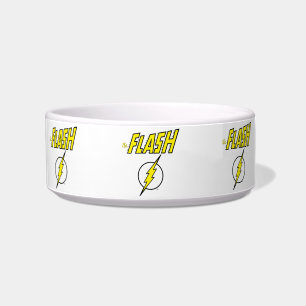 Écuelle Le nom Flash et logo d'éclair