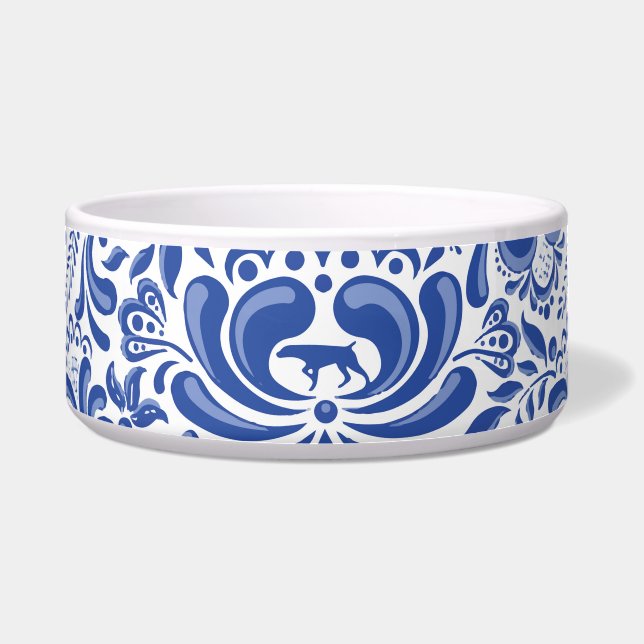 ÉCUELLE LE WEIMARANER ET LA GRANDE CUVETTE D'ANIMAL (Devant)