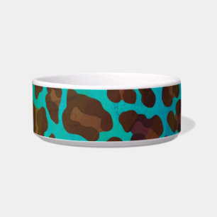 Écuelle Léopard Brown et Turquoise