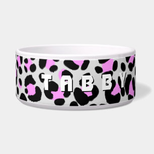 Écuelle Leopard violet noir Personnalisé