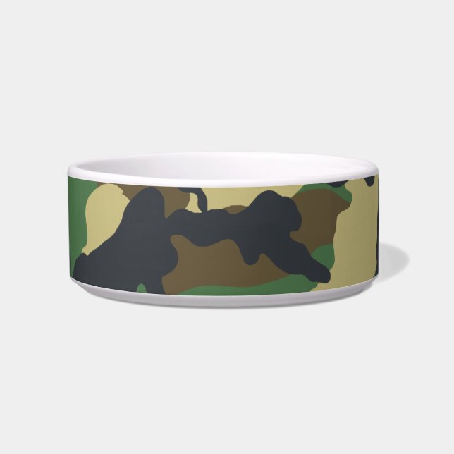 Écuelle Les militaires camouflent la cuvette d'animal (Devant)