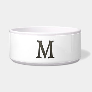Écuelle Lettre concrète M de monogramme