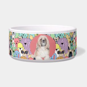 Écuelle Lhasa Apso Photo personnalisée et nom Chig Bowl