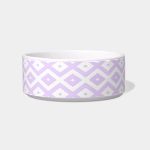Écuelle Lilac motif de diamants violet et blanc