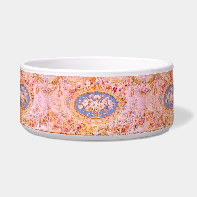 Écuelle Louis XV Floral Pet Bowl (Devant)