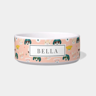 Écuelle Lunettes de soleil pour chiens lunettes rose nom a