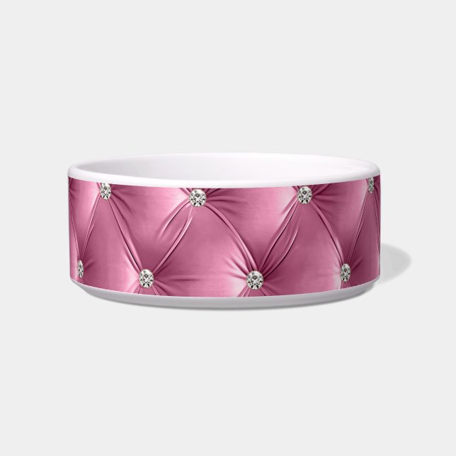 Écuelle Luxe Glam Soft Rose Faux Velvet Noël (Devant)