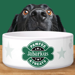 Écuelle Magasin de café Green Pawfee & Treats personnalisé