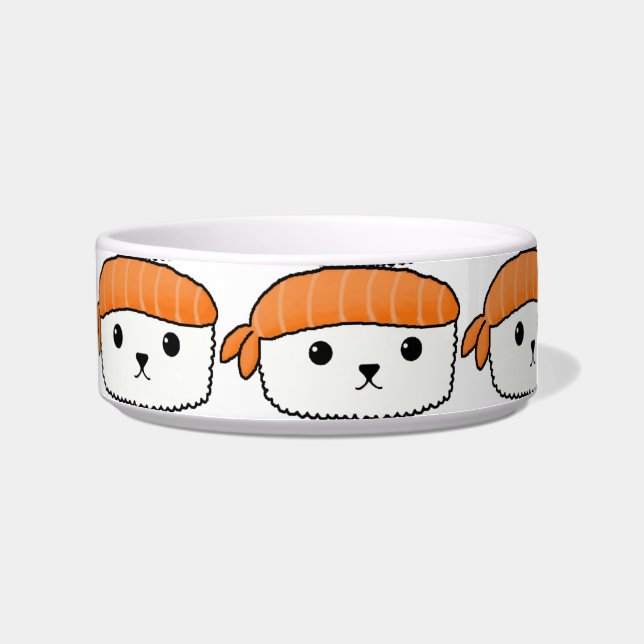 Écuelle Mamesushi - cuvette mignonne de chat de sushi (Droite)