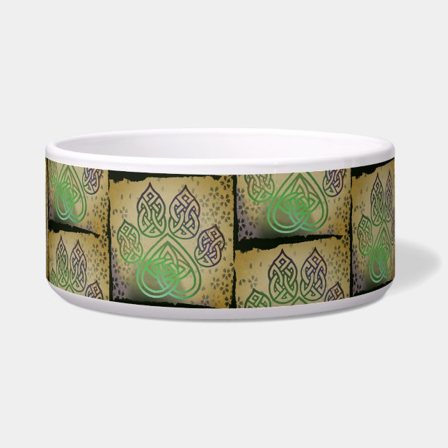 Écuelle Mangeoire, godet à empreinte celtique (Devant)