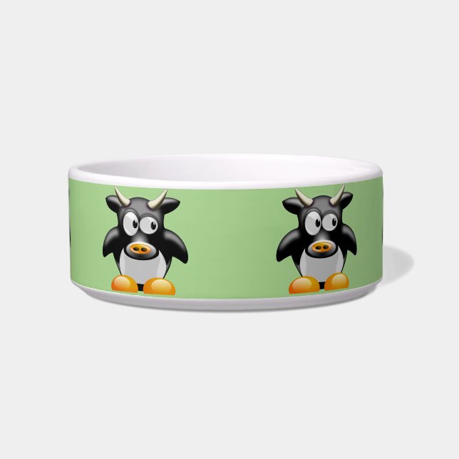 Écuelle mangeoire pour chat vache moo  (Devant)