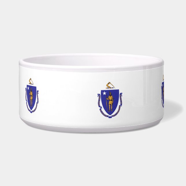 Écuelle Massachusetts State Flag Pet Bowl (Gauche)