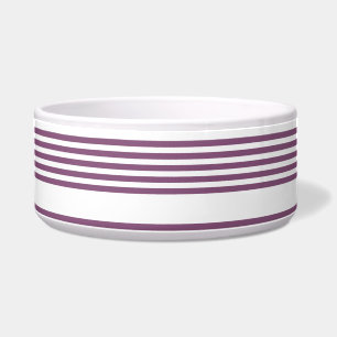 Écuelle Mauve violet blanc cinq bandes motif