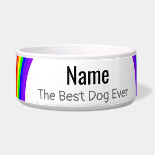 Écuelle Meilleur Chien jamais Rainbow Design Chien Bowl HA