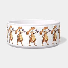 Écuelle Mélange Whimsical Brown Chien Poids de levage